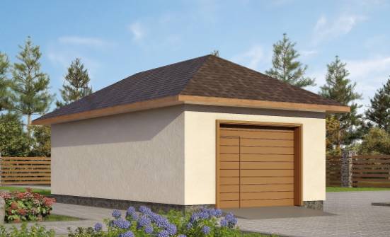 040-001-П Проект гаража из пеноблока Гусев | Проекты одноэтажных домов от House Expert
