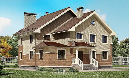 300-004-Л Проект двухэтажного дома, просторный коттедж из пеноблока Советск | Проекты домов от House Expert