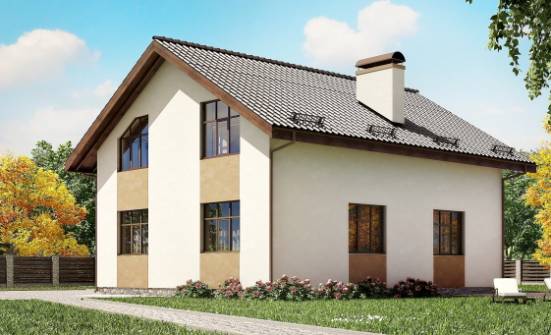 170-002-П Проект двухэтажного дома с мансардой, скромный дом из поризованных блоков Гусев | Проекты домов от House Expert