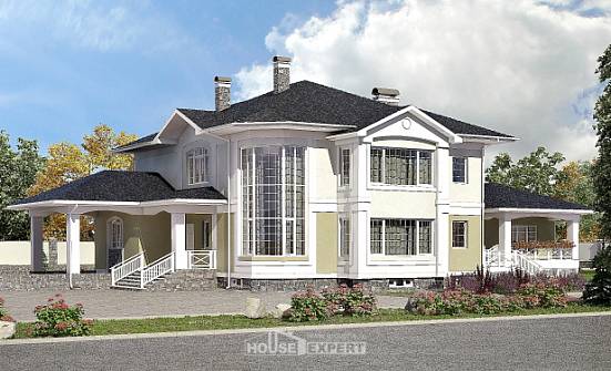 620-001-Л Проект трехэтажного дома, гараж, уютный коттедж из бризолита Советск | Проекты домов от House Expert
