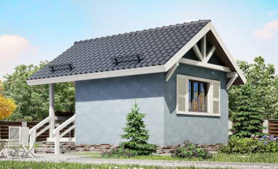 020-001-П Проект одноэтажного дома, миниатюрный домик из дерева Советск | Проекты одноэтажных домов от House Expert