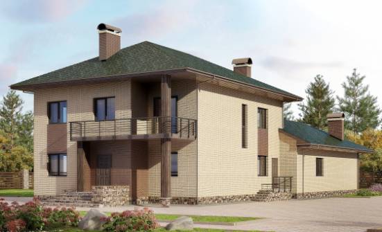305-003-П Проект двухэтажного дома, уютный домик из бризолита Гусев | Проекты домов от House Expert