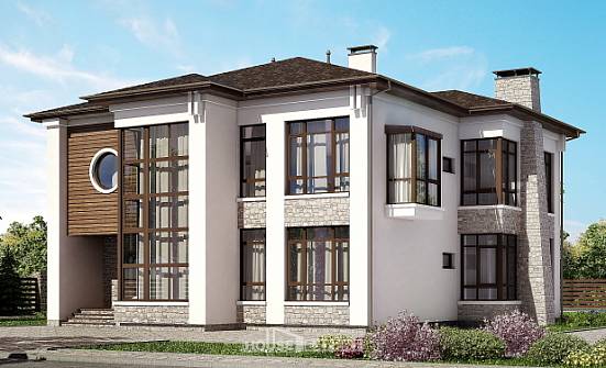 300-005-П Проект двухэтажного дома, просторный домик из кирпича Советск | Проекты домов от House Expert