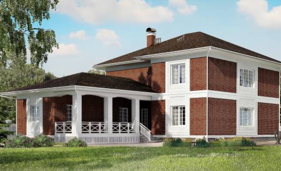 315-001-П Проект двухэтажного дома, гараж, красивый дом из кирпича Калининград | Проекты домов от House Expert
