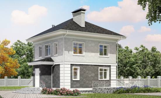 090-003-П Проект двухэтажного дома, доступный дом из керамзитобетонных блоков Гусев | Проекты домов от House Expert