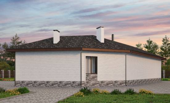 145-001-Л Проект бани из твинблока Калининград | Проекты одноэтажных домов от House Expert