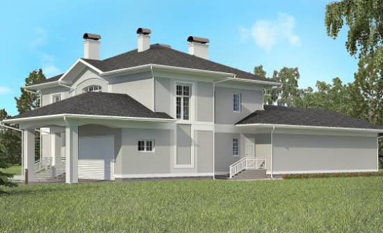 360-001-П Проект двухэтажного дома, гараж, уютный загородный дом из кирпича Советск | Проекты домов от House Expert