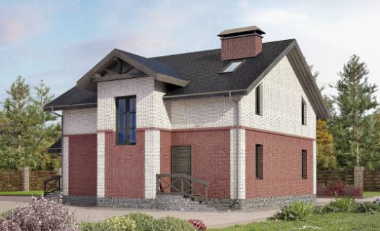 160-014-Л Проект двухэтажного дома, небольшой домик из керамзитобетонных блоков Советск | Проекты домов от House Expert