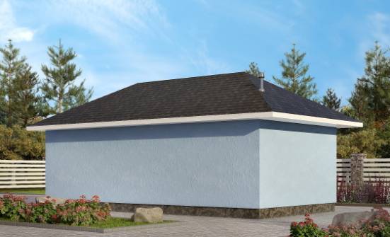 040-001-Л Проект гаража из пеноблока Калининград | Проекты одноэтажных домов от House Expert