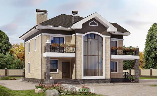 200-006-П Проект двухэтажного дома, красивый домик из кирпича Калининград | Проекты домов от House Expert