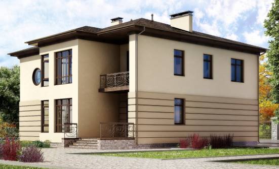300-006-П Проект двухэтажного дома и гаражом, классический дом из кирпича Калининград | Проекты домов от House Expert
