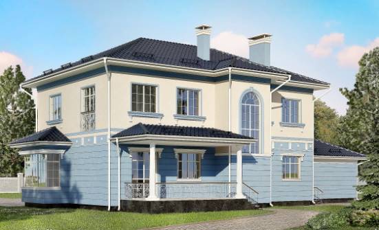 285-003-Л Проект двухэтажного дома, гараж, красивый дом из кирпича Гусев | Проекты домов от House Expert