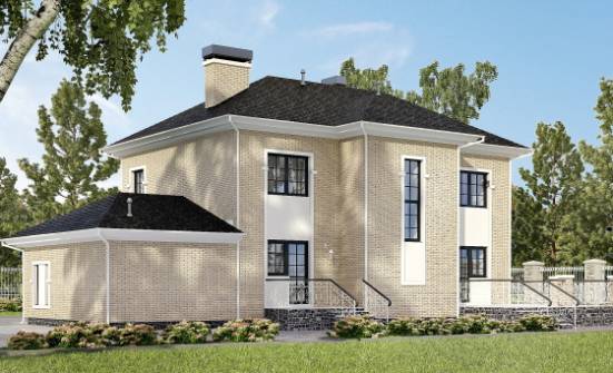 180-006-П Проект двухэтажного дома, гараж, уютный дом из кирпича Калининград | Проекты домов от House Expert