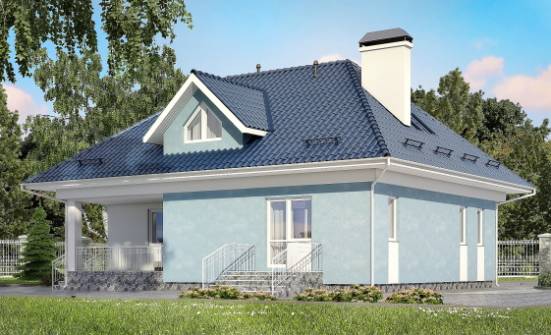 200-002-П Проект двухэтажного дома мансардой, уютный дом из поризованных блоков Калининград | Проекты домов от House Expert
