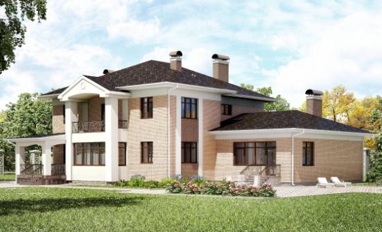 520-001-П Проект трехэтажного дома, классический домик из газосиликатных блоков Калининград | Проекты домов от House Expert