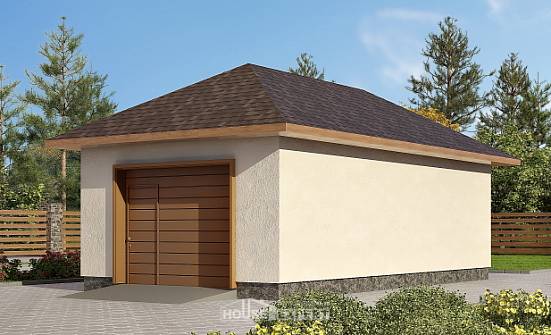 040-001-П Проект гаража из пеноблока Гусев | Проекты домов от House Expert