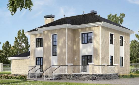 180-006-П Проект двухэтажного дома, гараж, уютный дом из кирпича Калининград | Проекты домов от House Expert