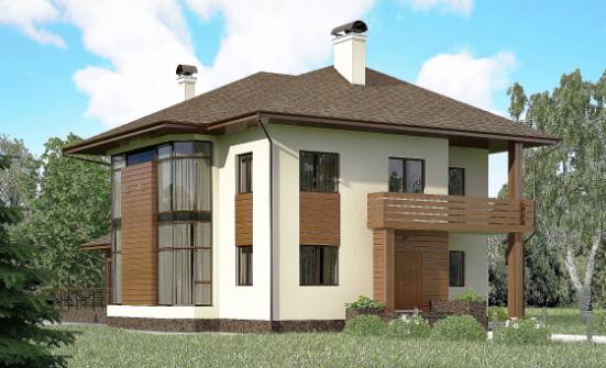 300-001-П Проект двухэтажного дома, огромный коттедж из кирпича Гусев | Проекты домов от House Expert
