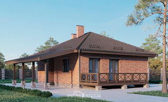 070-006-Л Проект одноэтажного дома, эконом дом из арболита Калининград | Проекты домов от House Expert