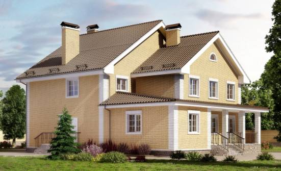 320-003-Л Проект двухэтажного дома, классический загородный дом из бризолита Советск | Проекты домов от House Expert