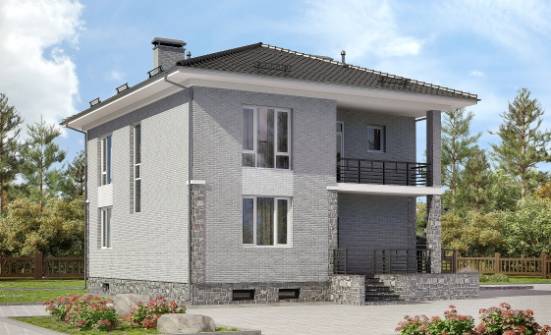 275-004-П Проект трехэтажного дома, гараж, просторный домик из кирпича Калининград | Проекты домов от House Expert