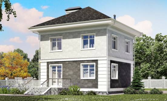 090-003-П Проект двухэтажного дома, доступный дом из керамзитобетонных блоков Гусев | Проекты домов от House Expert