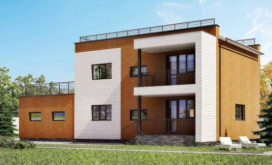 180-012-П Проект двухэтажного дома и гаражом, классический дом из кирпича Калининград | Проекты домов от House Expert