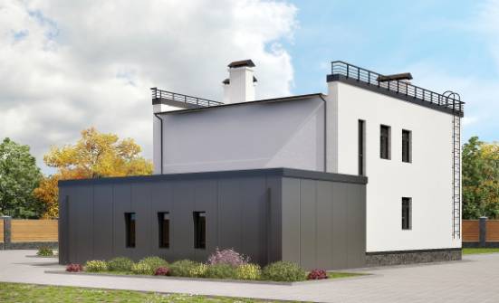 260-002-П Проект двухэтажного дома, гараж, классический домик из теплоблока Калининград | Проекты домов от House Expert