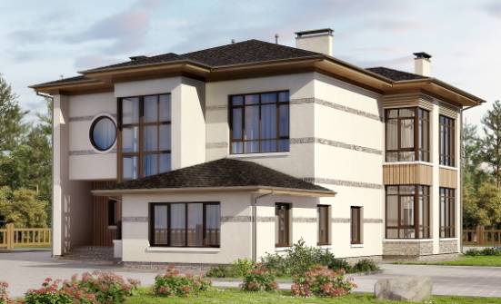 345-001-П Проект двухэтажного дома, красивый домик из пеноблока Советск | Проекты домов от House Expert