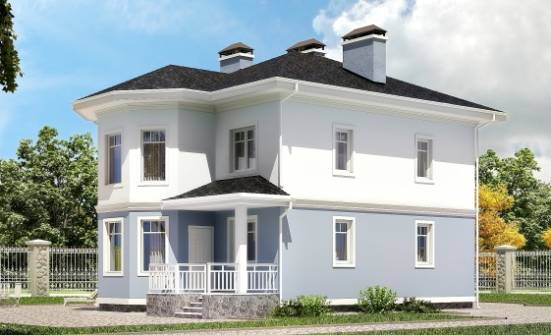 120-001-П Проект двухэтажного дома, современный загородный дом из бризолита Советск | Проекты домов от House Expert