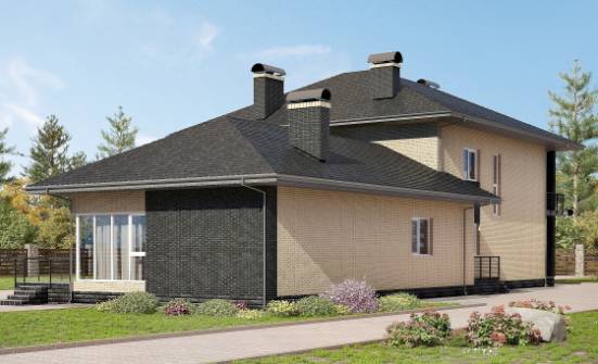 305-003-Л Проект двухэтажного дома, просторный домик из газобетона Советск | Проекты домов от House Expert