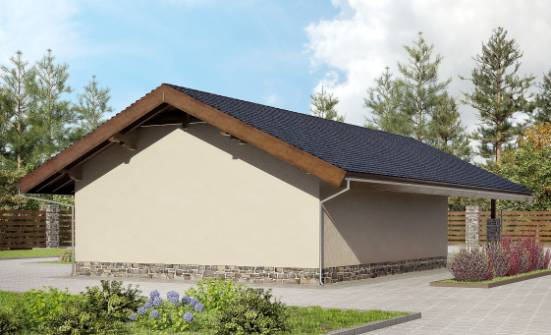 060-005-П Проект гаража из кирпича Гусев | Проекты домов от House Expert