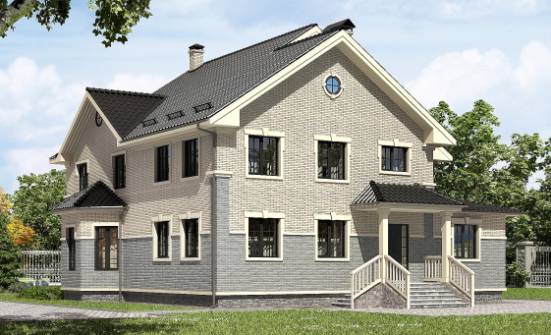 300-004-П Проект двухэтажного дома, большой коттедж из твинблока Советск | Проекты домов от House Expert