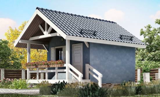 020-001-П Проект одноэтажного дома, миниатюрный домик из дерева Советск | Проекты одноэтажных домов от House Expert