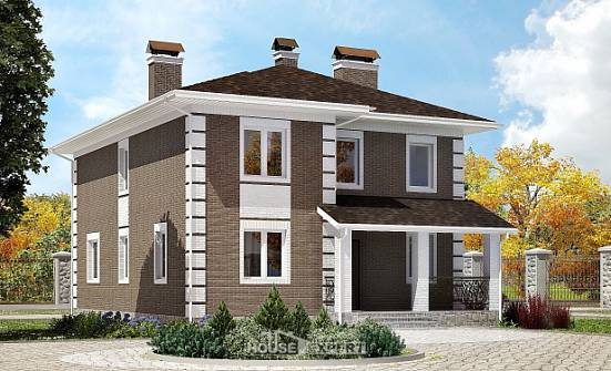185-002-П Проект двухэтажного дома, красивый дом из арболита Калининград | Проекты домов от House Expert
