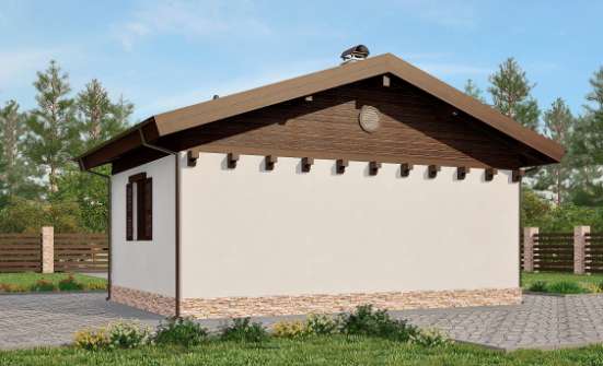 040-003-П Проект бани из пеноблока Гусев | Проекты одноэтажных домов от House Expert