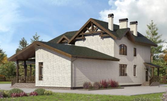 340-004-Л Проект двухэтажного дома, большой загородный дом из бризолита Калининград | Проекты домов от House Expert