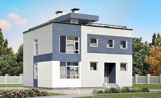 180-005-П Проект двухэтажного дома, средний дом из твинблока Советск | Проекты домов от House Expert