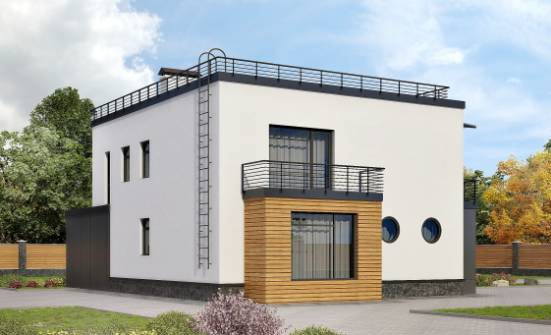 260-002-П Проект двухэтажного дома, гараж, классический домик из теплоблока Калининград | Проекты домов от House Expert