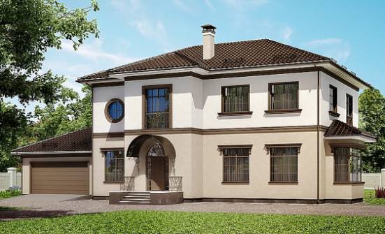 290-004-Л Проект двухэтажного дома, гараж, большой домик из кирпича Калининград | Проекты домов от House Expert