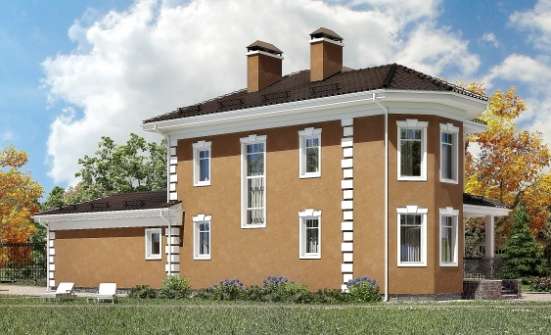 150-006-П Проект двухэтажного дома, гараж, классический домик из керамзитобетонных блоков Калининград | Проекты домов от House Expert