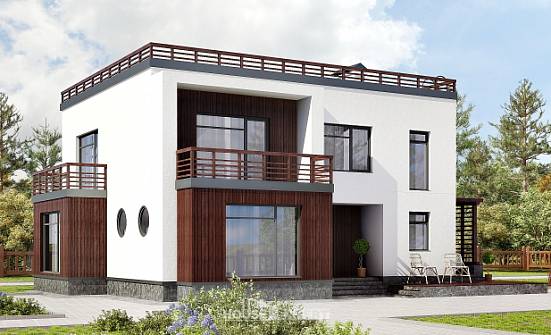 215-002-П Проект двухэтажного дома, красивый дом из керамзитобетонных блоков Калининград | Проекты домов от House Expert