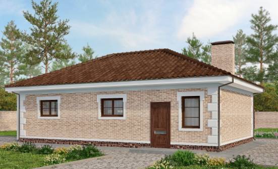 070-005-П Проект гаража из кирпича Советск | Проекты домов от House Expert