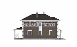 185-002-П Проект двухэтажного дома, красивый коттедж из твинблока Советск, House Expert