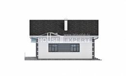 180-001-П Проект двухэтажного дома мансардой и гаражом, экономичный домик из теплоблока Гусев, House Expert