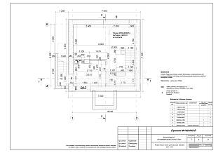 Кладочный план цокольного этажа М 1:100