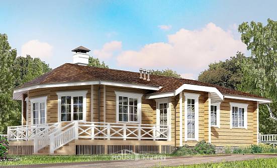 095-001-Л Проект одноэтажного дома, доступный дом из дерева, Советск