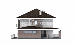 275-002-П Проект двухэтажного дома и гаражом, уютный загородный дом из кирпича Калининград, House Expert