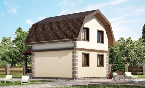 070-004-П Проект двухэтажного дома с мансардой, классический домик из газосиликатных блоков Калининград | Проекты домов от House Expert