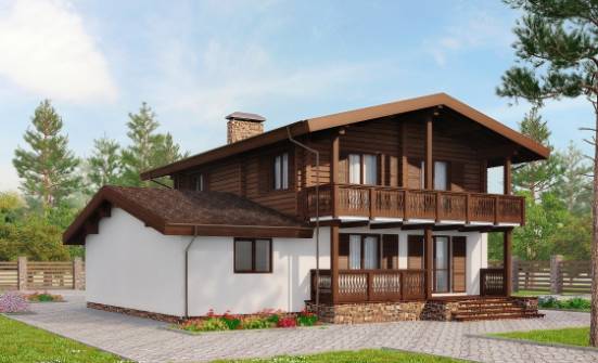 200-011-П Проект двухэтажного дома с мансардой, классический дом из газобетона, Калининград